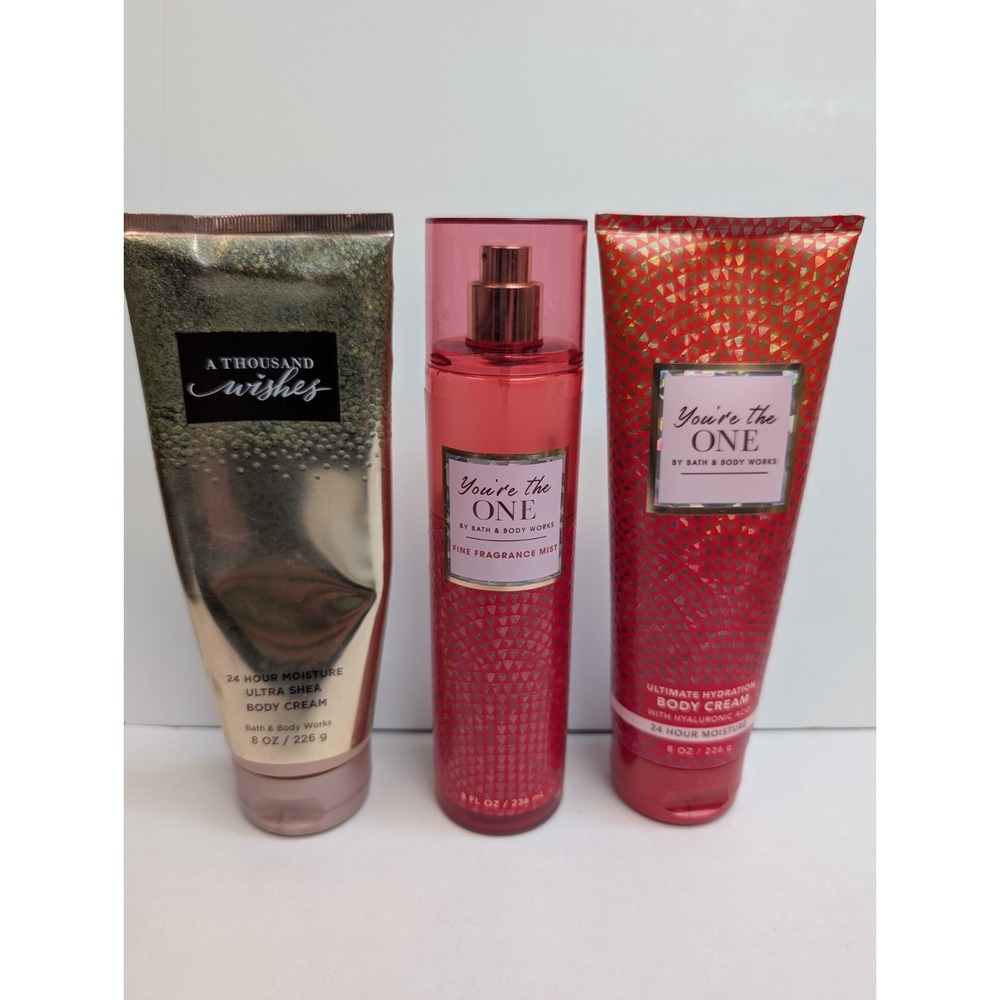Bath & Body Works You're the One A Thousand Wishes Body Cream Mist Set